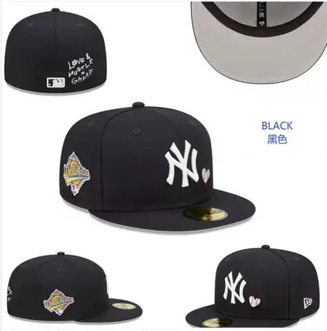 NY Yankees Black Love & Hustle = Game 59FIFTY Angle 1