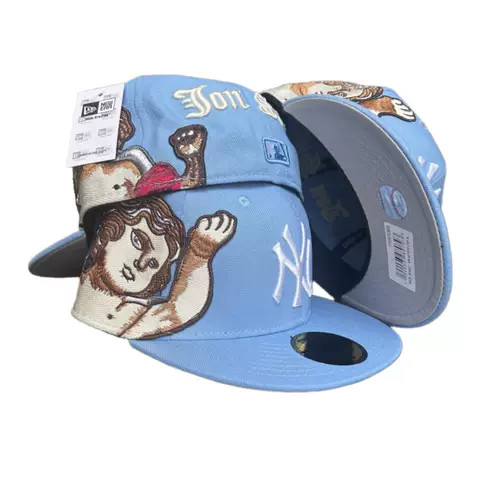 NY Yankees Tan Jon Stan Cherub Custom 59FIFTY — AA Quality Angle 1