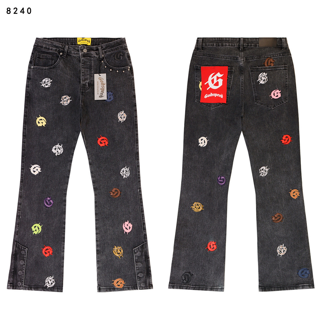 GodSpeed Jeans — 8240 (Smoke Gray) angle 1