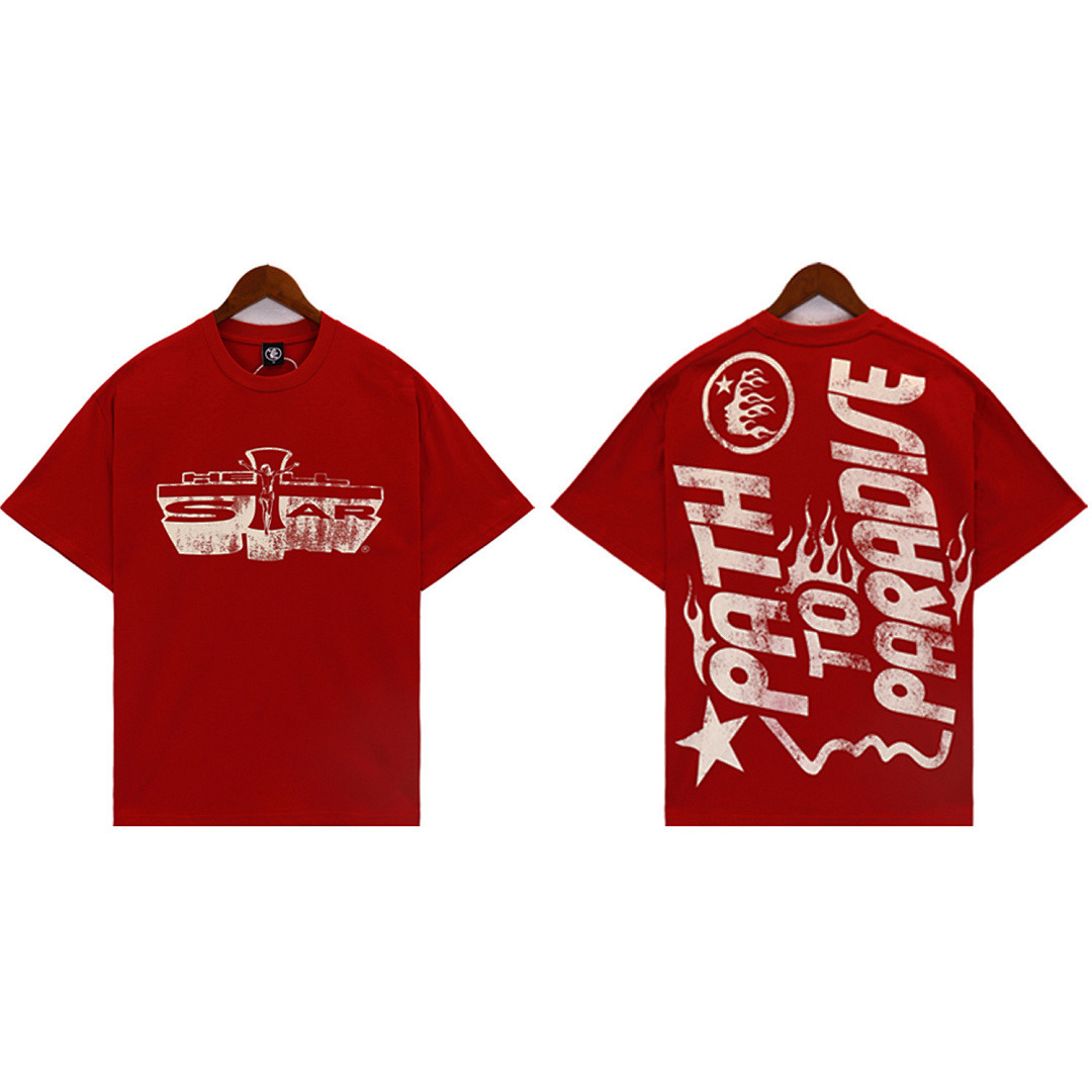 Hellstar T-Shirt — BRA-2606 (Red) angle 1