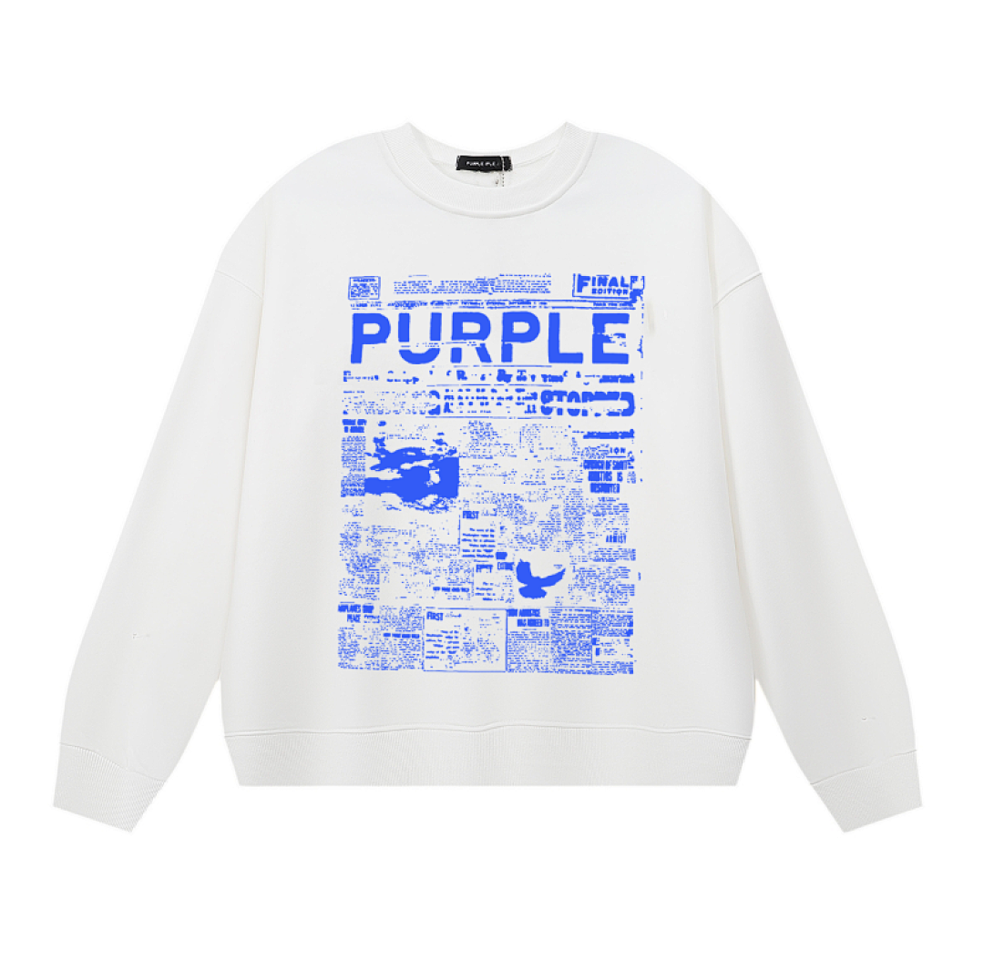 Purple Brand Long Sleeve —# White angle 1