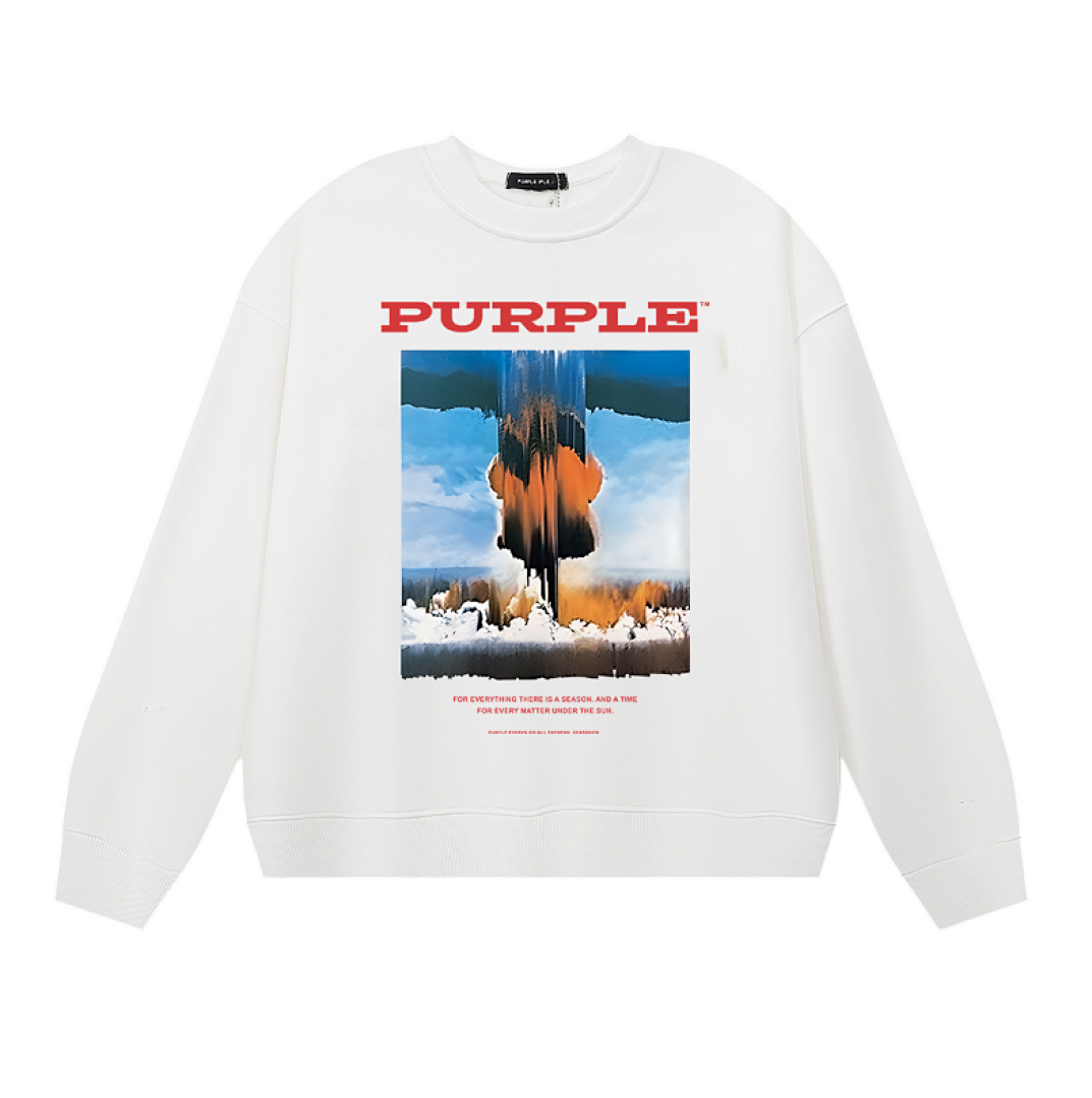 Purple Brand Long Sleeve —# White angle 1