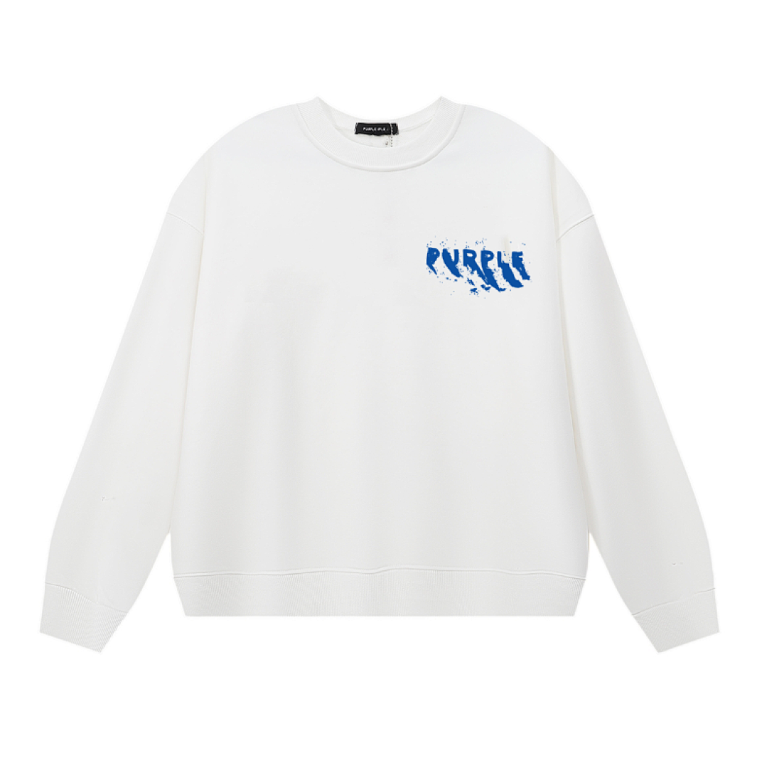 Purple Brand Long Sleeve —# White angle 1