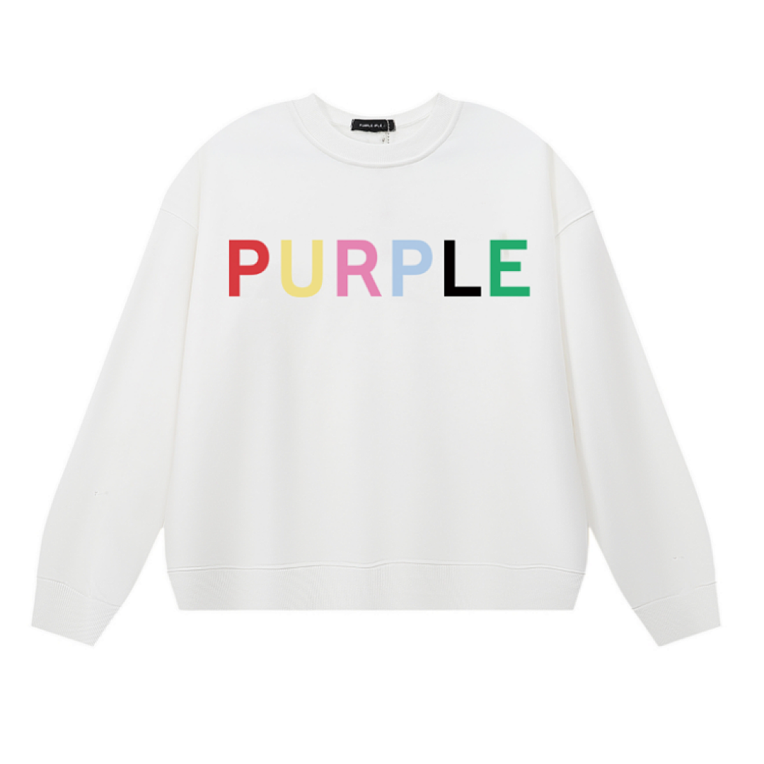 Purple Brand Long Sleeve —# White angle 1