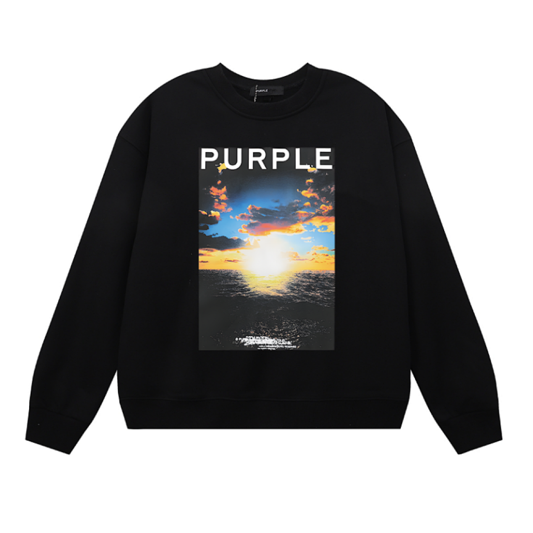 Purple Brand Long Sleeve —# Black angle 1