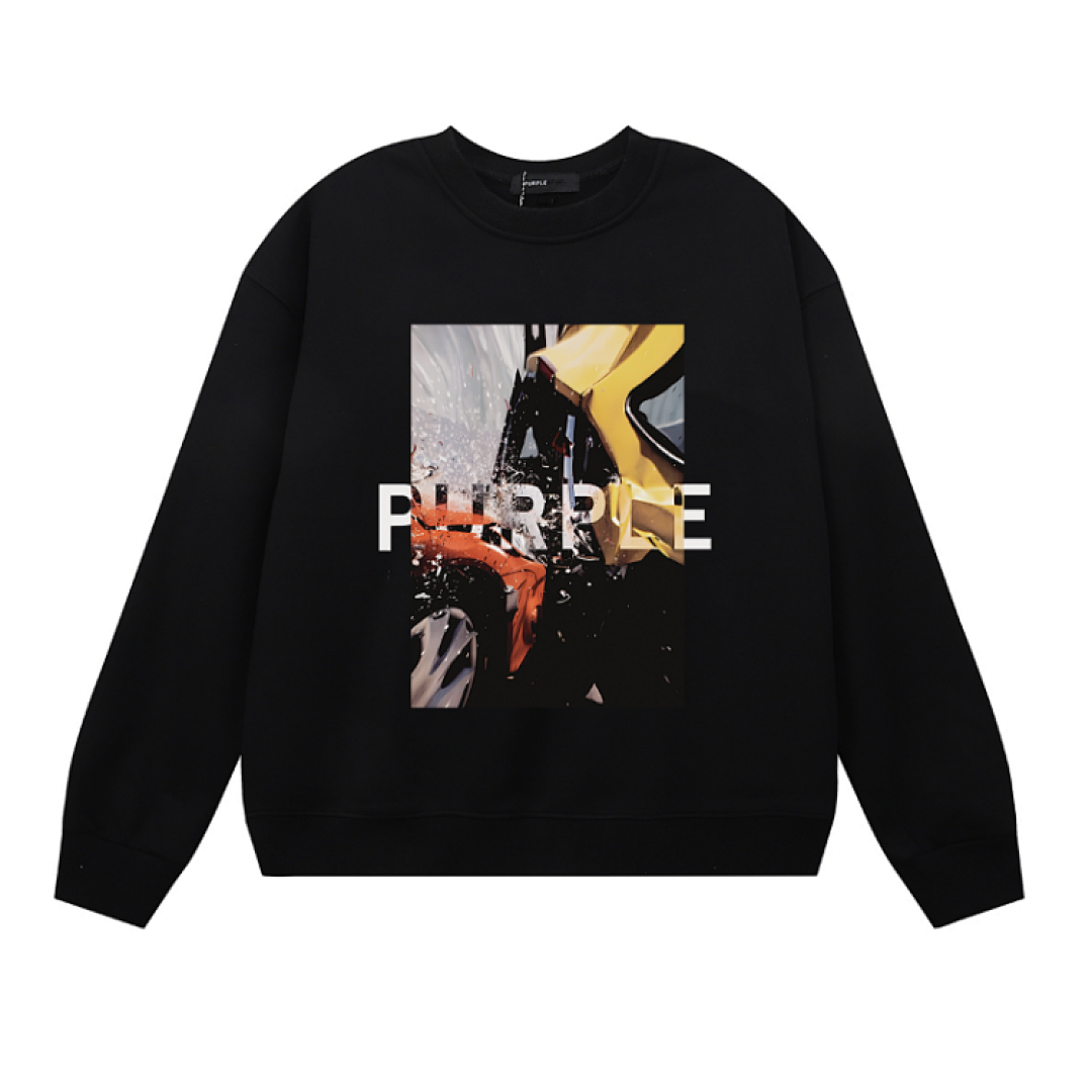 Purple Brand Long Sleeve —# Black angle 1