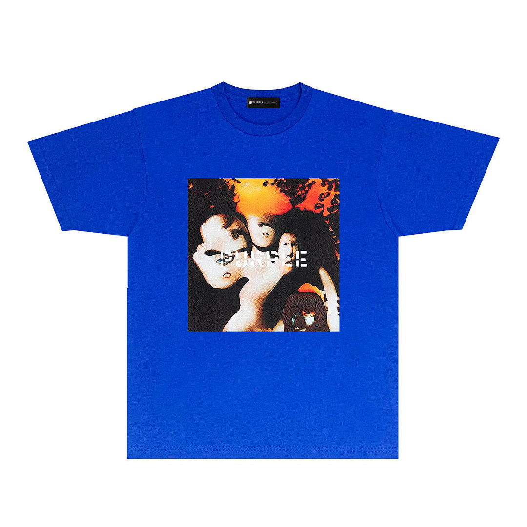 Purple Brand T-Shirt —# Blue angle 1