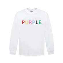 Purple Brand Long Sleeve —# White