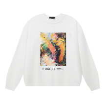 Purple Brand Long Sleeve —# White