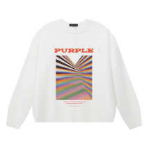 Purple Brand Long Sleeve —# White