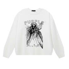 Purple Brand Long Sleeve —# White