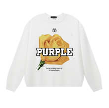 Purple Brand Long Sleeve —# White