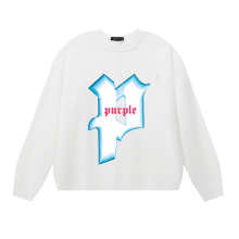 Purple Brand Long Sleeve —# White