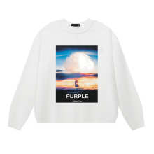 Purple Brand Long Sleeve —# White