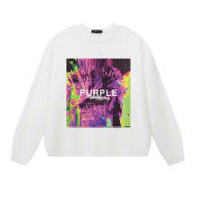Purple Brand Long Sleeve —# White