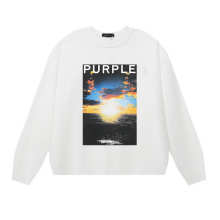 Purple Brand Long Sleeve —# White